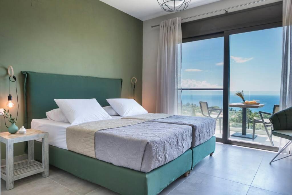 Color Villas-New Villa Green At Trapezaki With Private Pool Mousata Exteriér fotografie